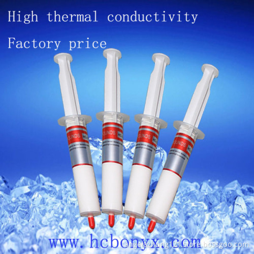 High conductivity white thermal compound for heatsinks electronics